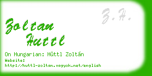 zoltan huttl business card